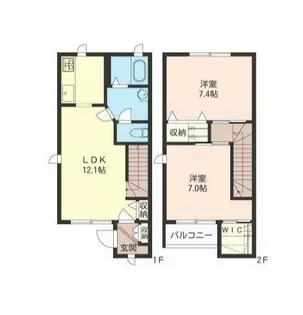東京都練馬区大泉学園町6【アパート】の間取り