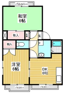 メゾン竹村【1階】の間取り