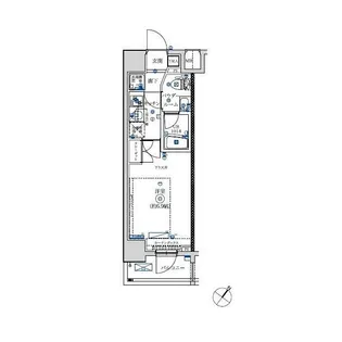 フェルクルールプレスト横浜弘明寺【9階】の間取り