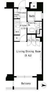 東京都港区芝1【マンション】の間取り