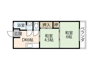 芸南マンション【4階】の間取り
