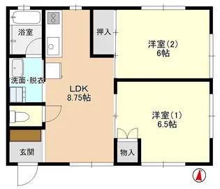 サンヒル8【1階】の間取り