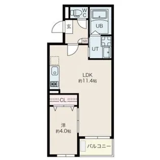 愛知県名古屋市港区寛政町8【アパート】の間取り