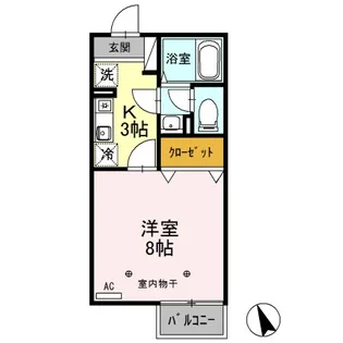 セジュール・イースト【2階】の間取り