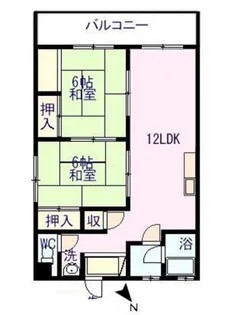 グランドマンション【4階】の間取り