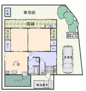 広島県広島市佐伯区観音台1【一戸建】の間取り
