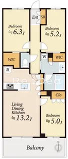 KDXレジデンス武蔵境II【2階】の間取り