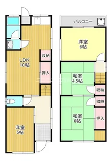 大阪府堺市東区日置荘西町1【一戸建】の間取り