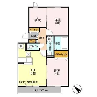千葉県流山市十太夫【アパート】の間取り