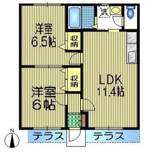 アビタシオン321【1階】の間取り