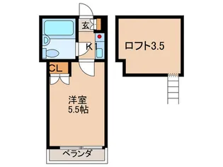 スカイピア徳丸【1階】の間取り