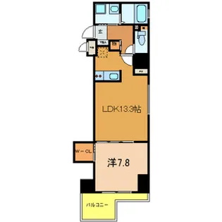 大阪府大阪市中央区博労町1【マンション】の間取り