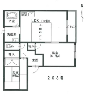 ERCtiy’sF東大池【2階】の間取り
