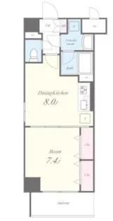 リッツ ラピス LITZ LAPIS【4階】の間取り