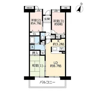 URコンフォール西本郷【14階】の間取り