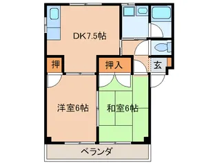 アマ-ビレ九ノ坪【2階】の間取り