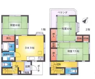 埼玉県さいたま市見沼区大字新堤【一戸建】の間取り