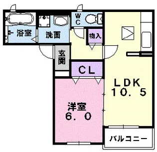 プルメリア【2階】の間取り