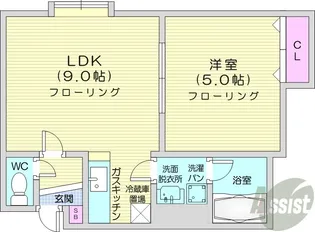 ウィッシュ【2階】の間取り