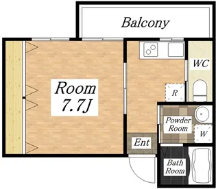 グランドール北巽【4階】の間取り