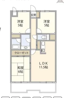 ヴェルドミール【1階】の間取り