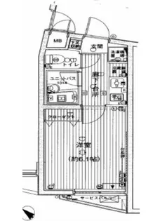 ユナイテッドグロー文京白山【2階】の間取り