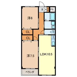 ロハス ヴィラ・ケイ【2階】の間取り