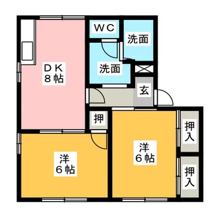 コーポM【1階】の間取り