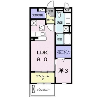 スワロウテイル【1階】の間取り