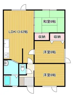 ハイツ晃【2階】の間取り
