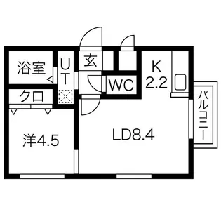 stella fissa shinsapporo(ステラフィッサ新札幌【3階】の間取り
