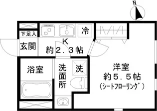 STRIPES東大井【3階】の間取り