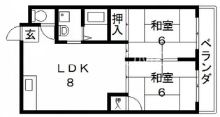 マンション吾光【2階】の間取り