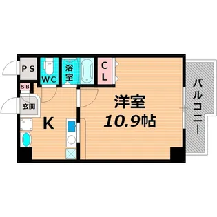 パレ・ドゥ鶴見緑地【8階】の間取り