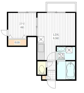 ドルチェヴィータ【1階】の間取り