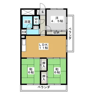 ベルハイツ【3階】の間取り