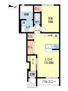 Soleil八橋【1階】の間取り