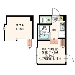 アークラティーダ【1階】の間取り