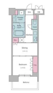 レジディア文京本郷【6階】の間取り