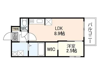 シャインライズ楽々園【1階】の間取り
