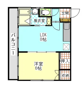 サンパティーク東谷山【4階】の間取り