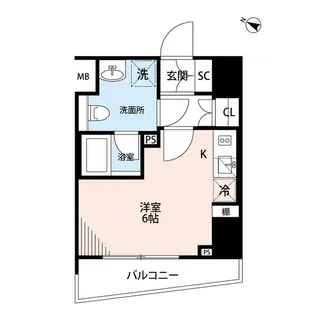 プレール・ドゥーク横濱紅葉坂【2階】の間取り