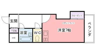 ハイネス門戸【2階】の間取り
