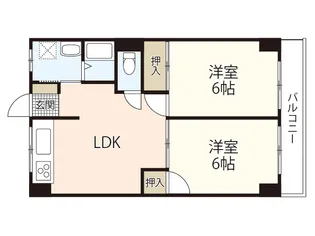 第9ファニー幸【6階】の間取り