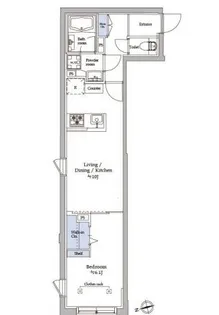 アトリオフラッツ中野【2階】の間取り