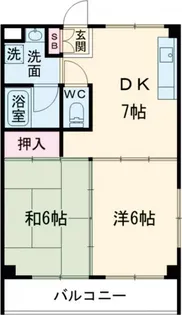 エステートKOUWA【2階】の間取り