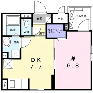 サンフラット【2階】の間取り