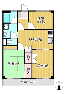第2メゾン大泉【2階】の間取り