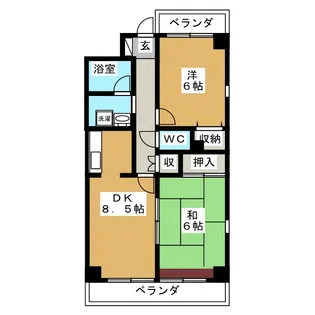 コルギー金沢文庫【2階】の間取り