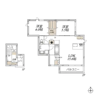 ARYA residence 御厨 I【2階】の間取り